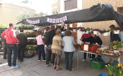 Mercadillo solidario de flores y plantas en Calahorra