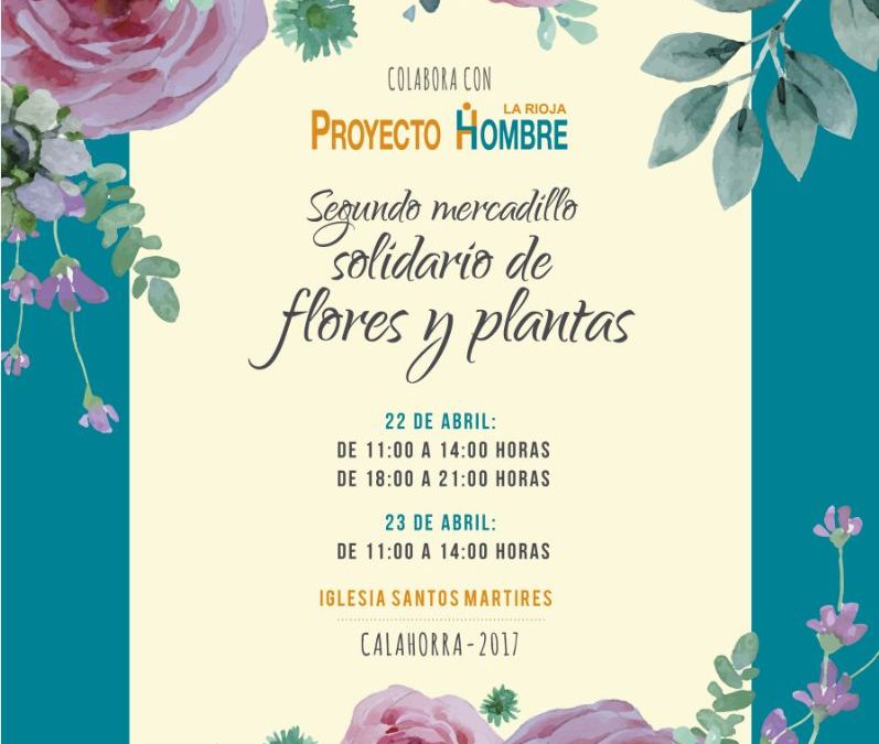 Segundo Mercadillo solidario de flores y plantas en Calahorra